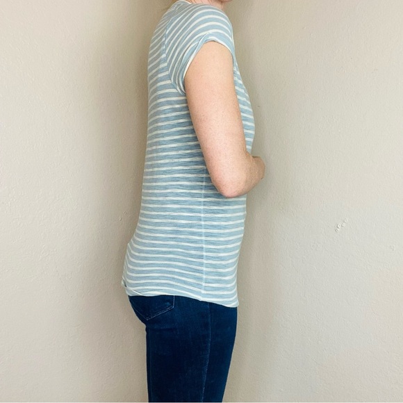 We The Free Blue & White Stripe Basic Tee - Picture 2 of 6